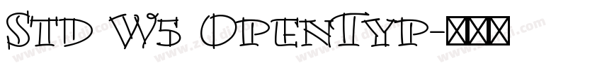Std W5 OpenTyp字体转换